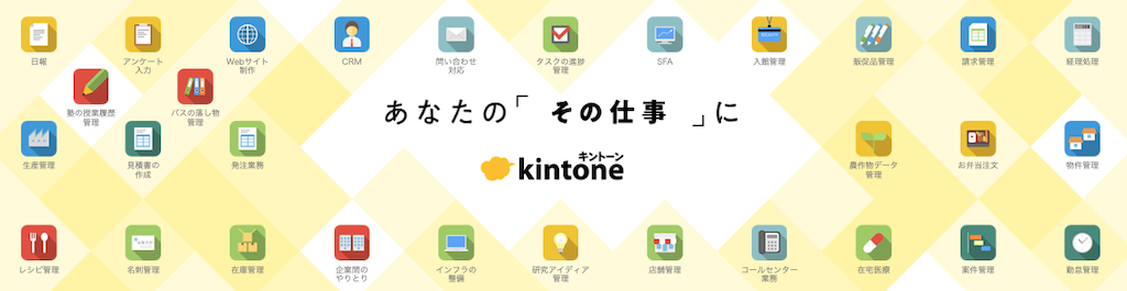 kintone | 300種類以上のサービスと連携できる